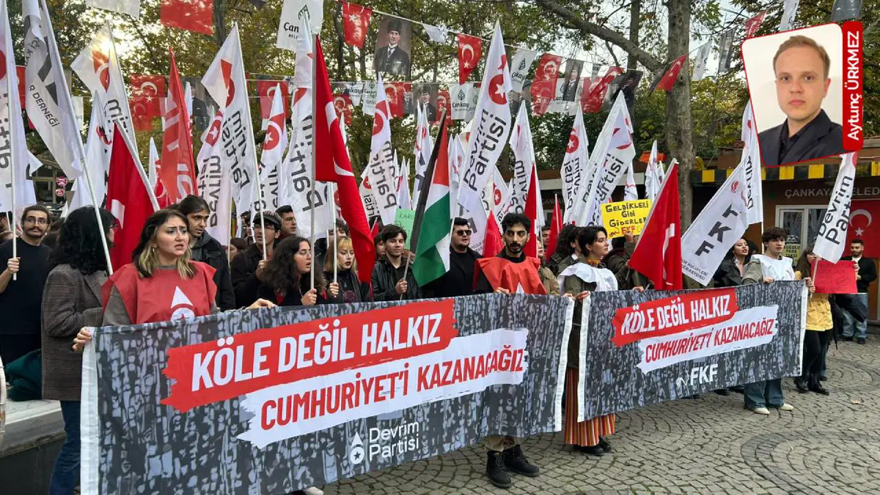 Devrim Partisi, ‘Köle değil halkız, cumhuriyeti kazanacağız’ sloganıyla yürüyüş gerçekleştirdi